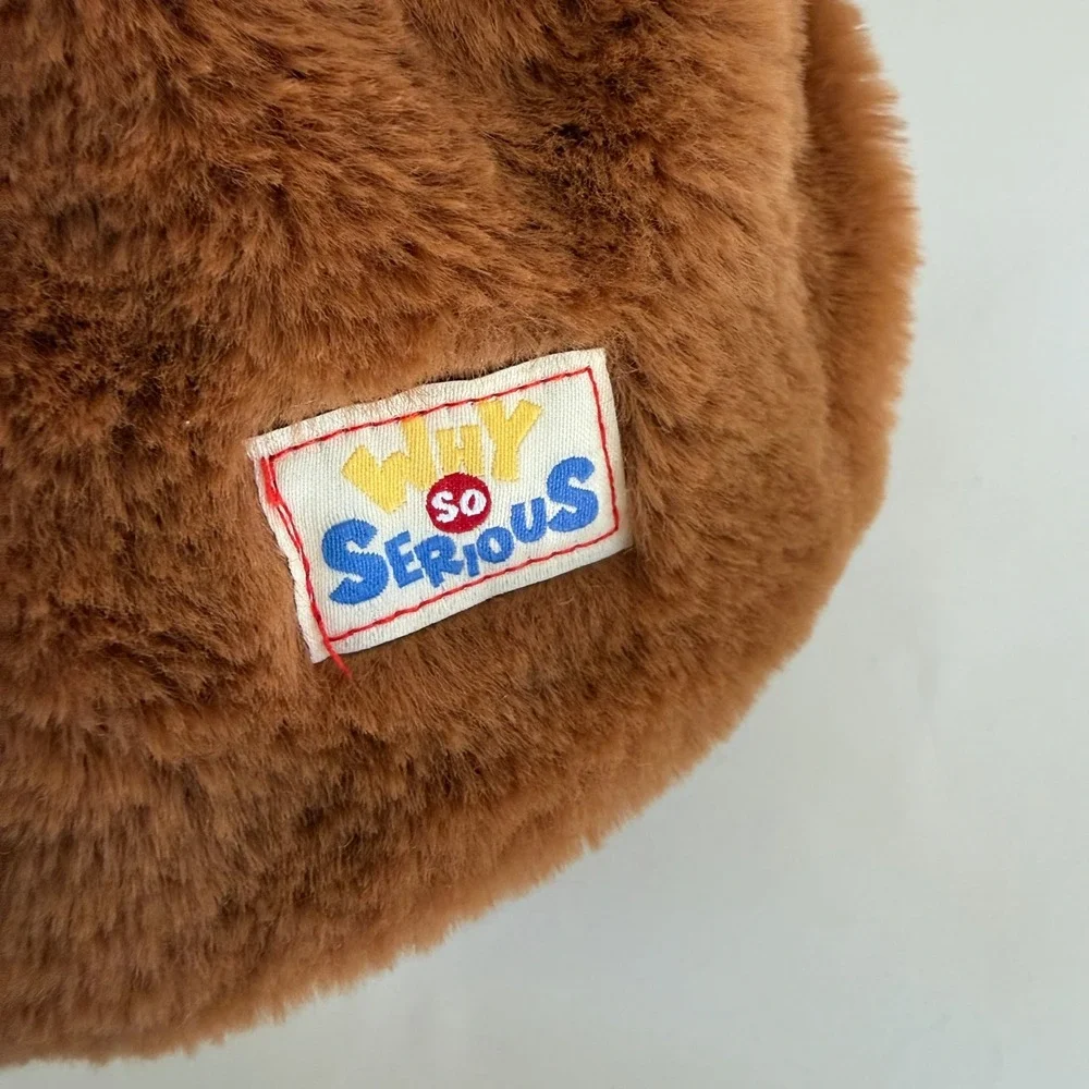 THE MONSTERS Why So Serious Labubu Candy Pouch Plush Bag Brown